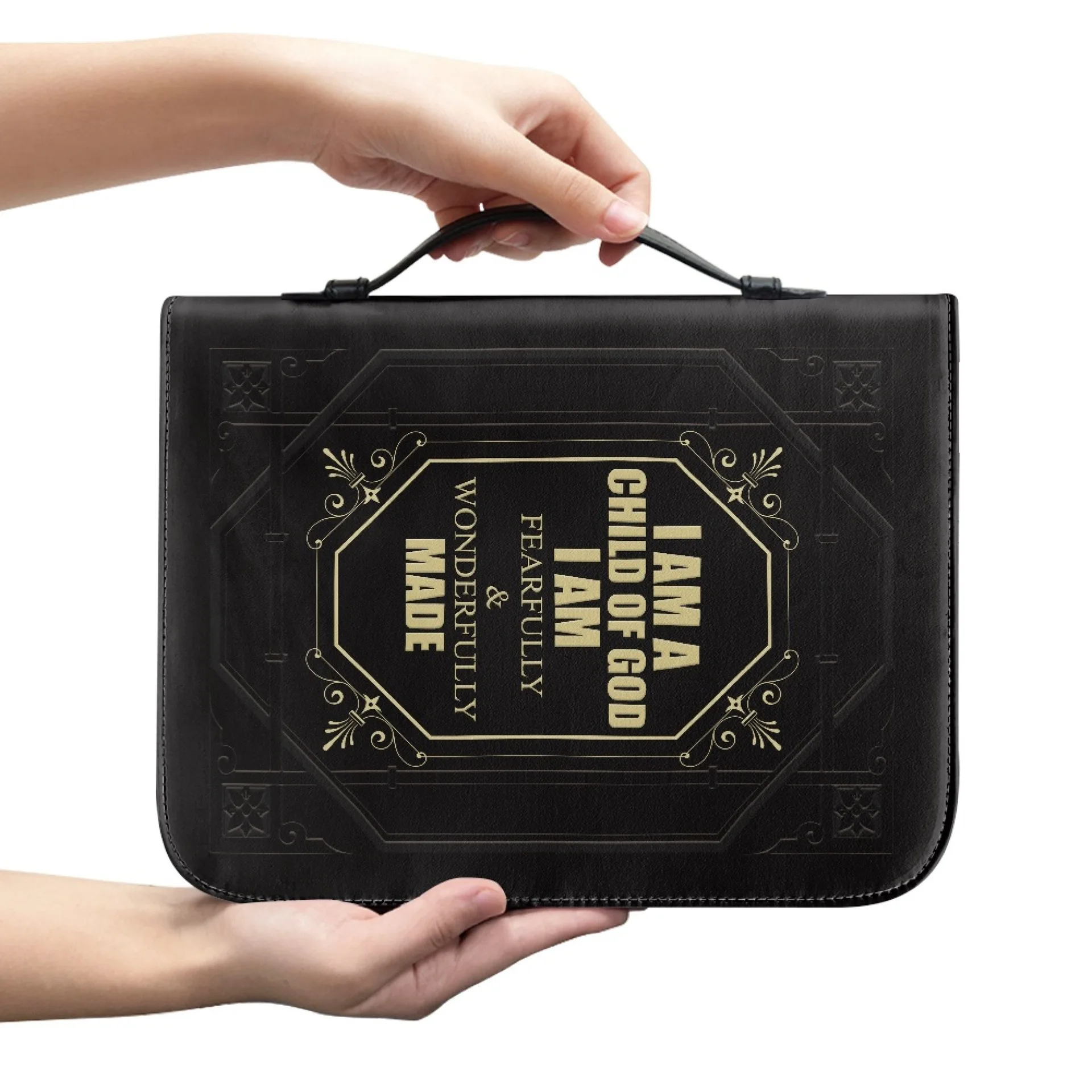 

Vintage Book Cover Sleeve Protective For Bible Study Cross Design Reusable Pu Book Protector Cover Spacesaving Home Decor