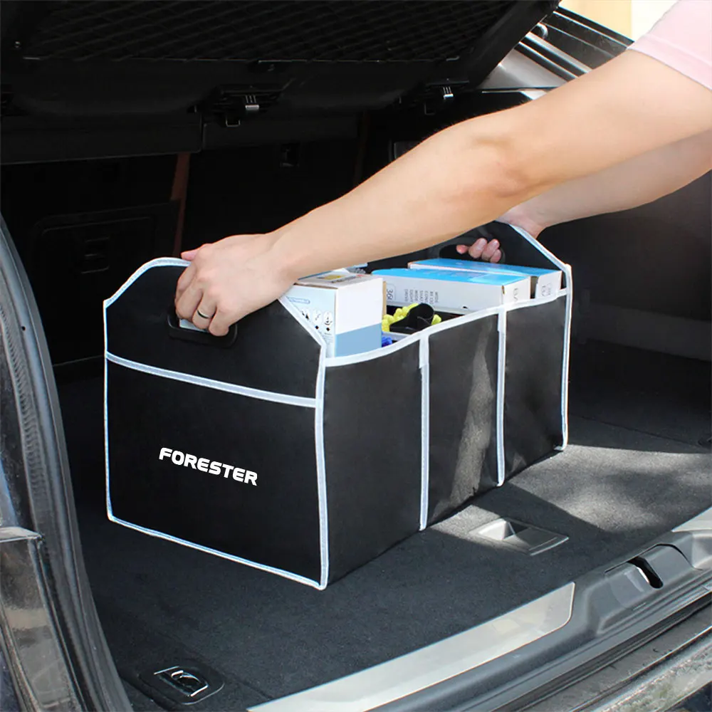 Car Trunk Storage Box Bag Auto Accessories For Subaru Forester XV Outback Legacy WRX Tribeca Levorg BRZ Crosstrek Exiga Ascent