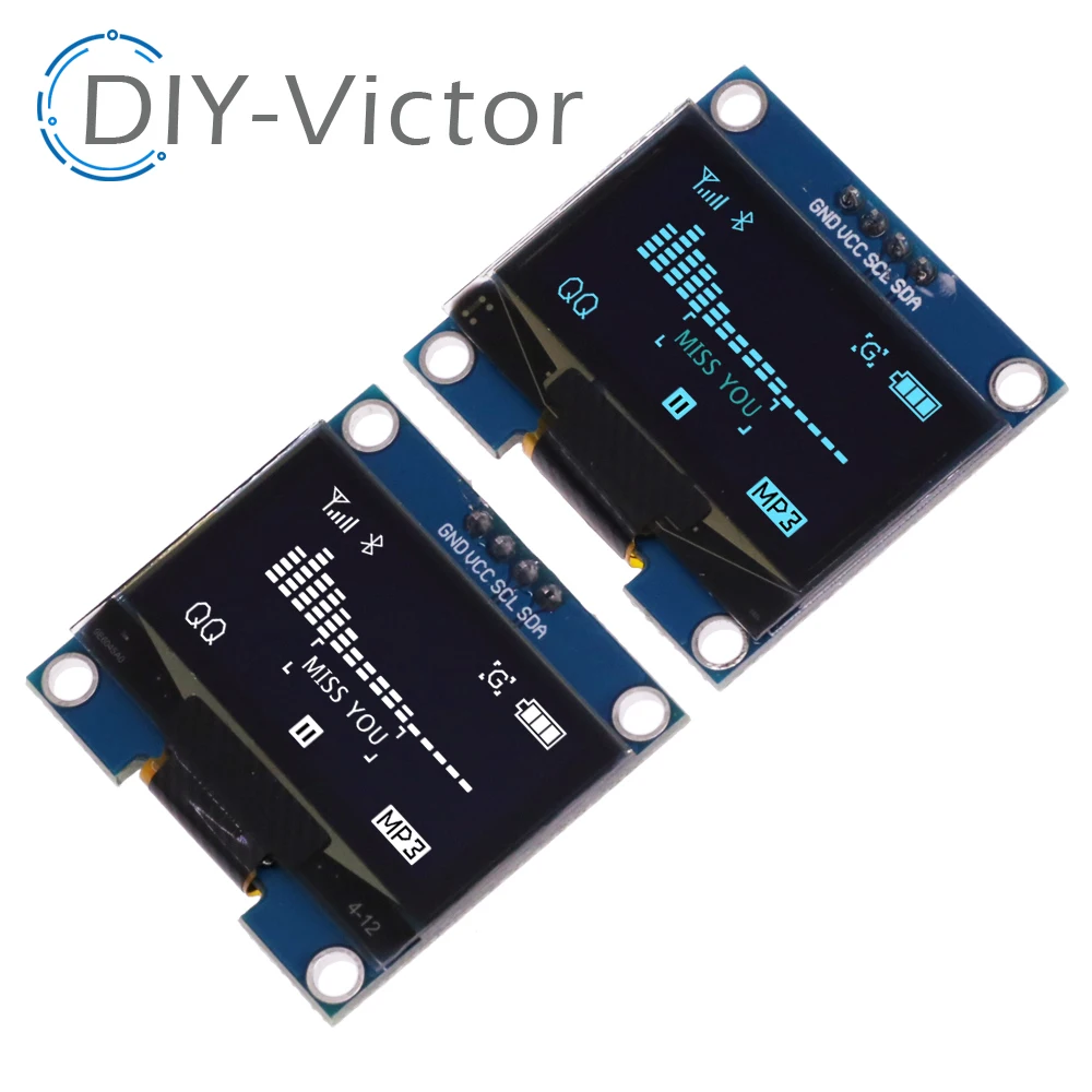 

1.3" OLED Module 1.3 inch Display Module White/Blue 128X64SPI/IIC I2C Communicate Color 1.3 Inch OLED LCD LED Display Module