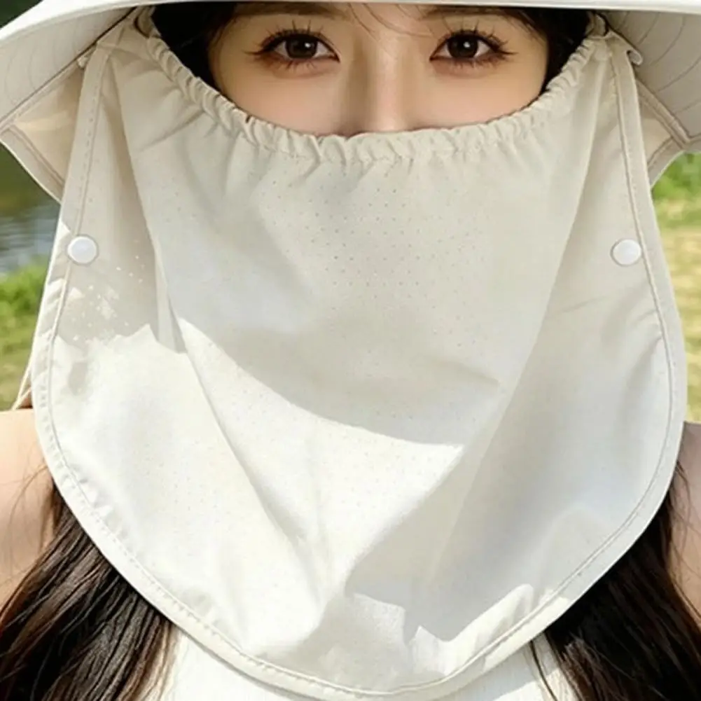 

Fisherman Hat with Face Guard Shawl & Built-in Fan Solar Power System,Wide Brim Hat for Hiking Camping Fishing Gardening