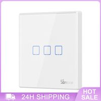 SONOFF T2 US TX Wifi Smart Wall Light Switch Timer 3Gang Support Voice/APP/Touch Control Works With Alexa Google Home IFTTT