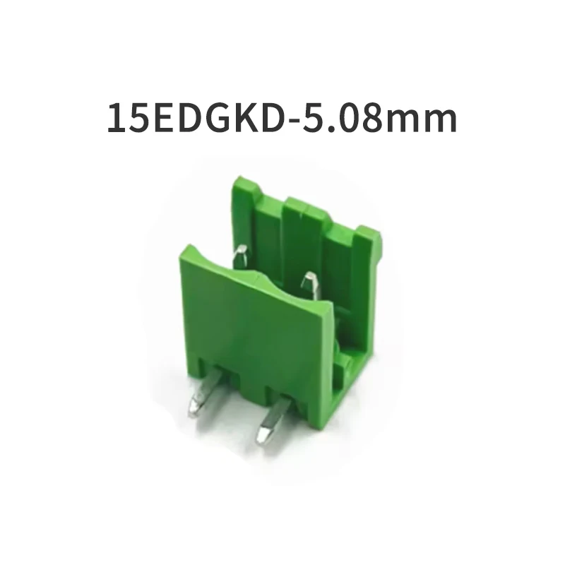 

(10 Pieces) 15EDGR - 5.08mm Individual Bent Pins Insertion Push Type Phoenix Solder Board PCB Solder Board Screwless Spring Type