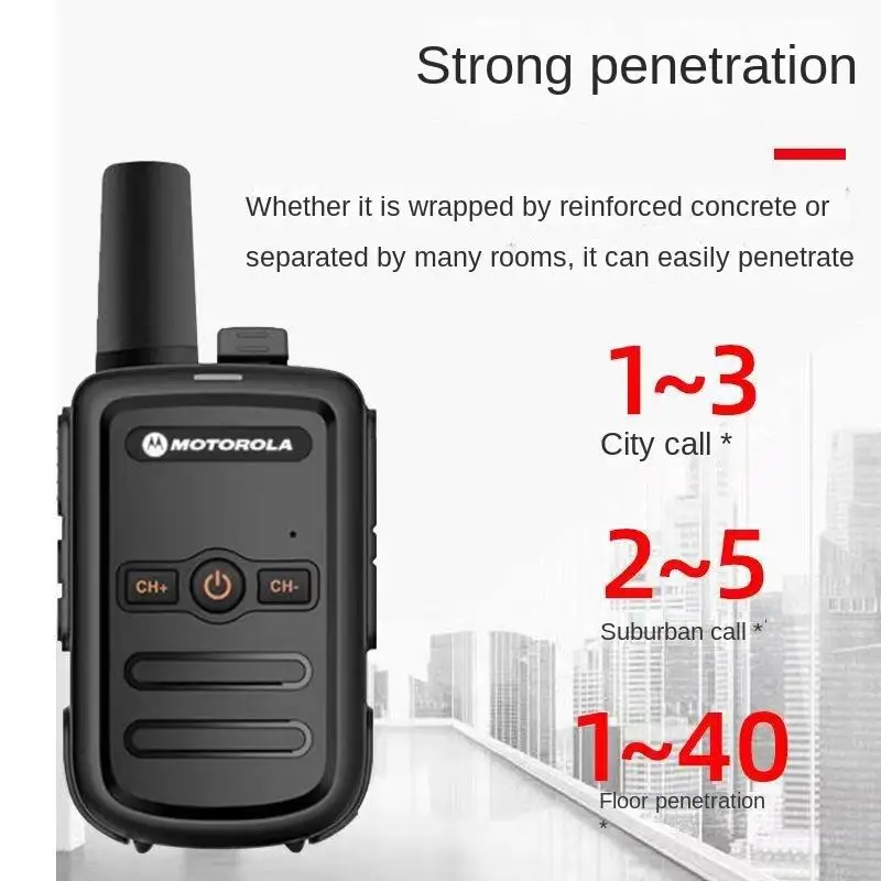 Motorola Walkie Talkie GP518 tragbares Funkgerät 16 Kanäle UHF 400-470MHz Walkie-Talkie Radio Walkie Talkie Langstrecken