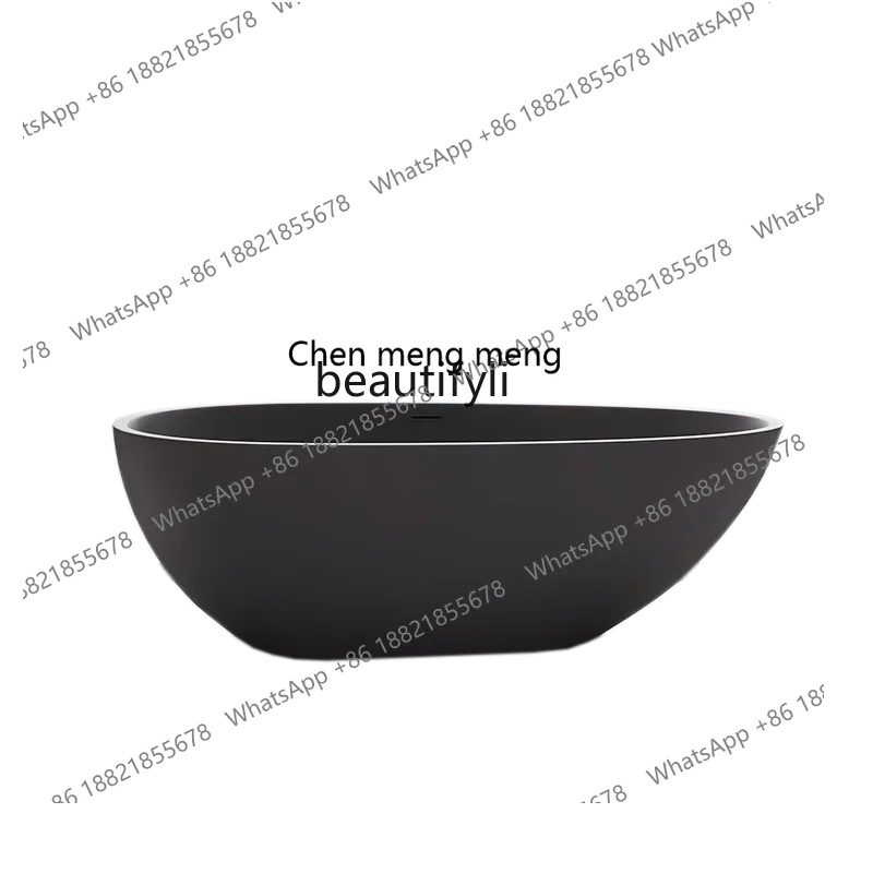 

X Q Family Couple Hotel Artificial Stone Bathtub Independent Integrated Goose Egg SPA Bath