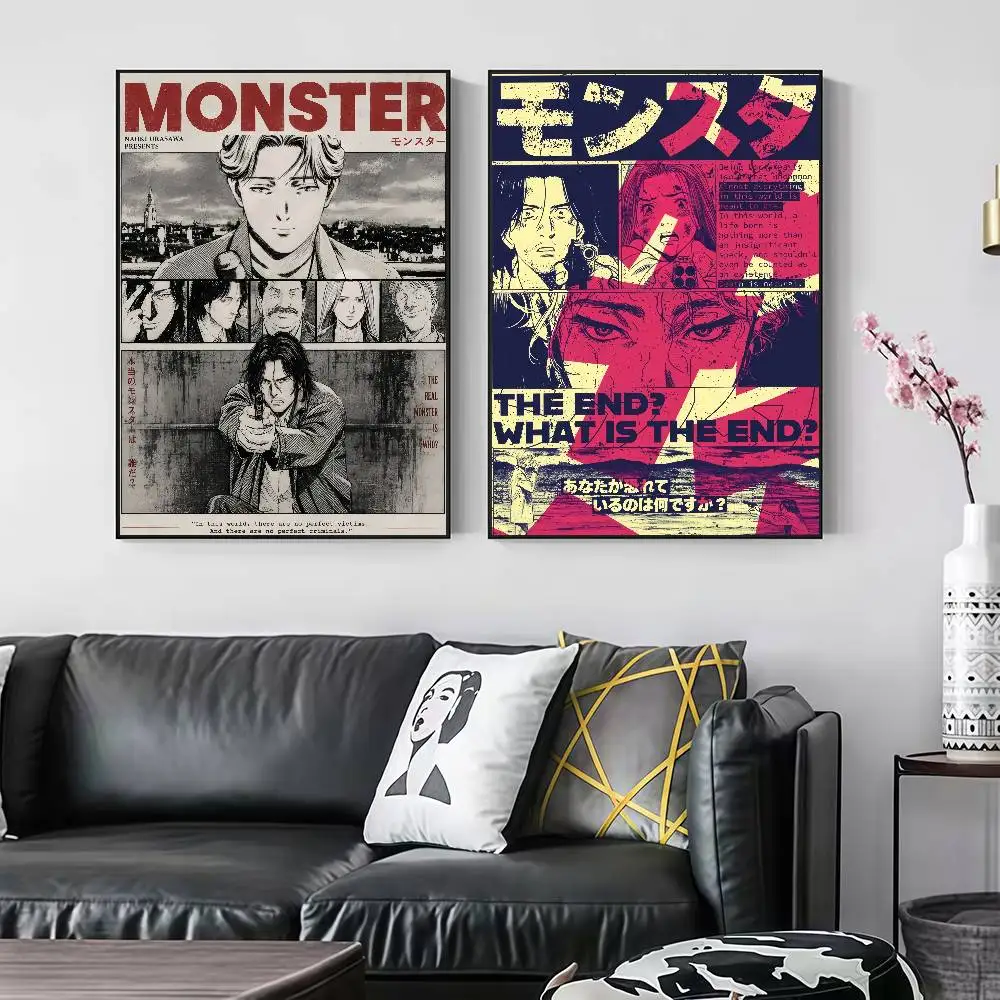 M-Monster Comics Anime J-Johan Liebert Peelable Self-adhesive Poster Stickers Are Suitable For Frameless Wall Decoration In A Ro