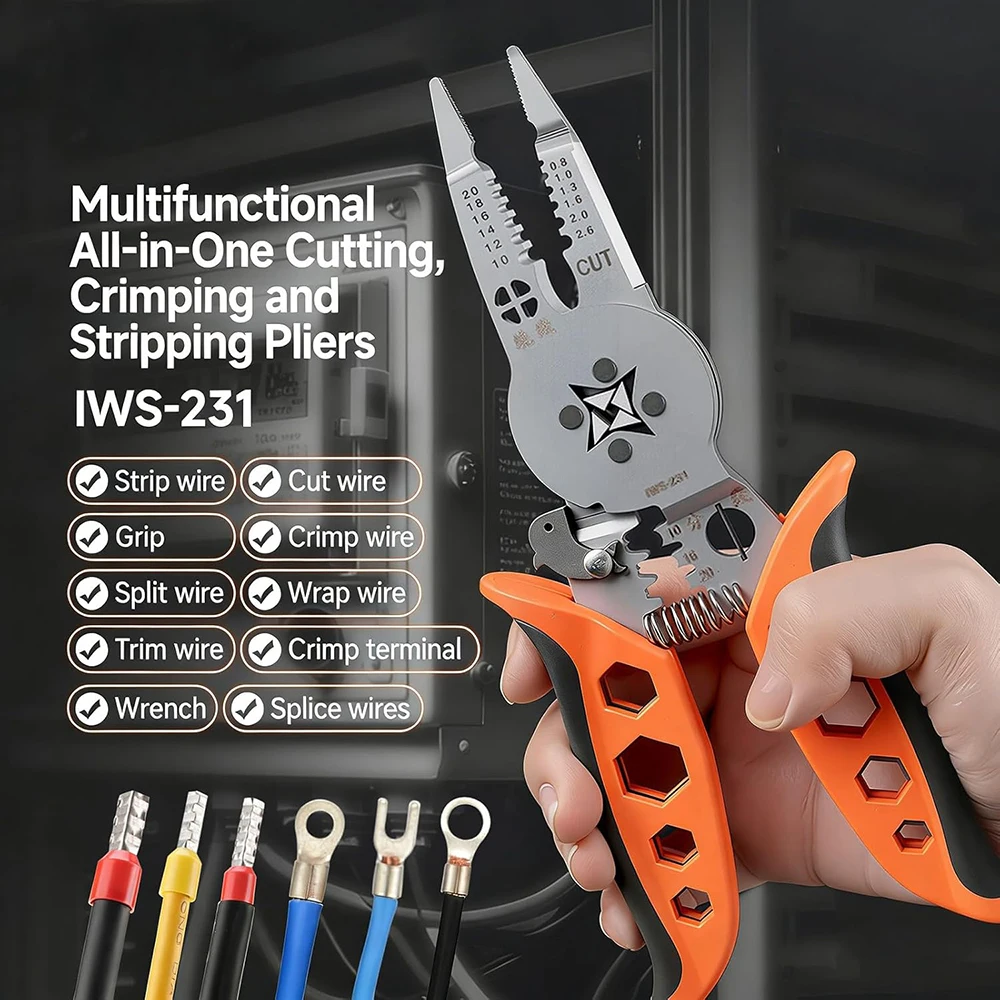 

Multi-functionalcrimping Wire Stripper Pliers -Cutter Cable Wire Crimping Electrician Repair Tools Wire Stripper Tool hand tools