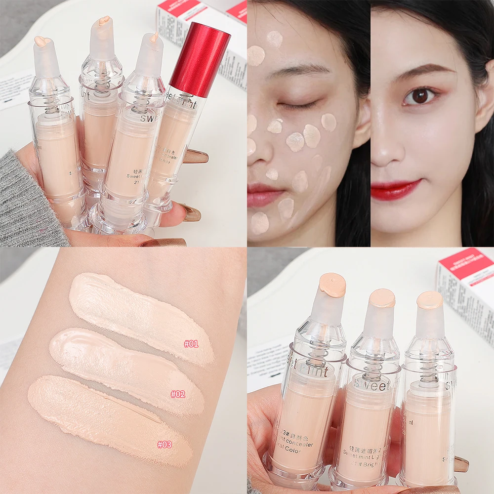 Moisturizing Oil Control Concealer Pen Modify Skin Tone Cover Acne Spots Dark Circles Matte Foundation Cream Makeup Cosmetics