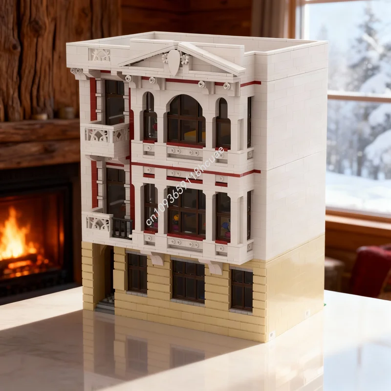 

3242pcs MOC Avilés Albergue Modular Streetscape Model Building Blocks Architecture Assemble Toy DIY Christmas Gift Creative Idea