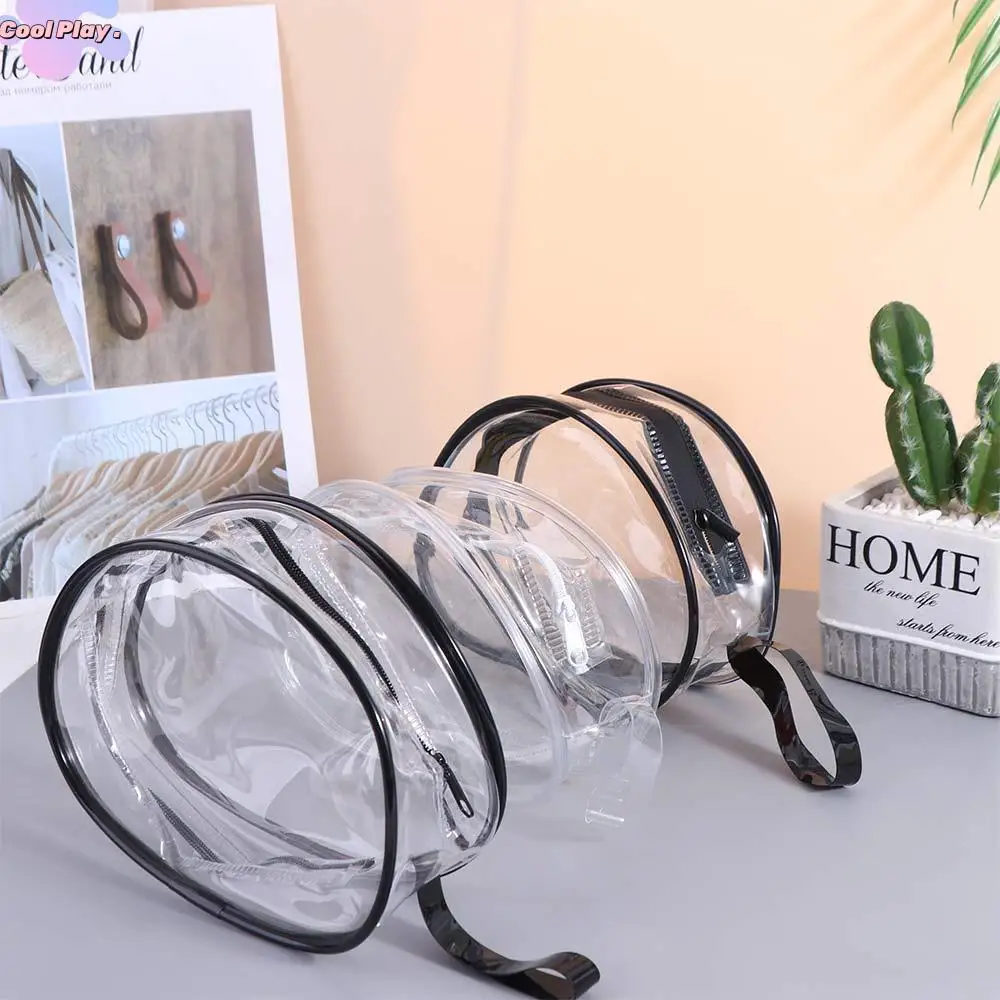 

Waterproof Zipper Clear Outdoor Doll Bag Clear Bags Irregular Doll Storage Pouch PVC Transparent Outdoor Doll Display Bag