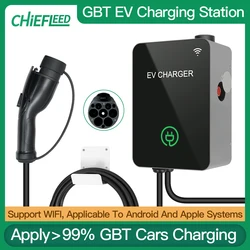 Chiefleed Walbox Station 7kw GBT 3P 22KW 32A uso per auto cinesi Standard per ID4 6 EV Home Charging 380V WIFI Remote Operate