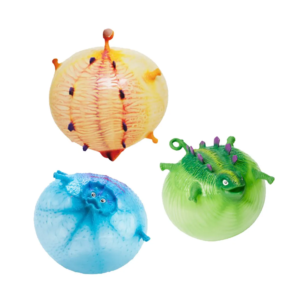 

3 PCS Air Tube Toy Dinosaur Figures for Boys Game Dinosaurs Balloon Blow up Toys