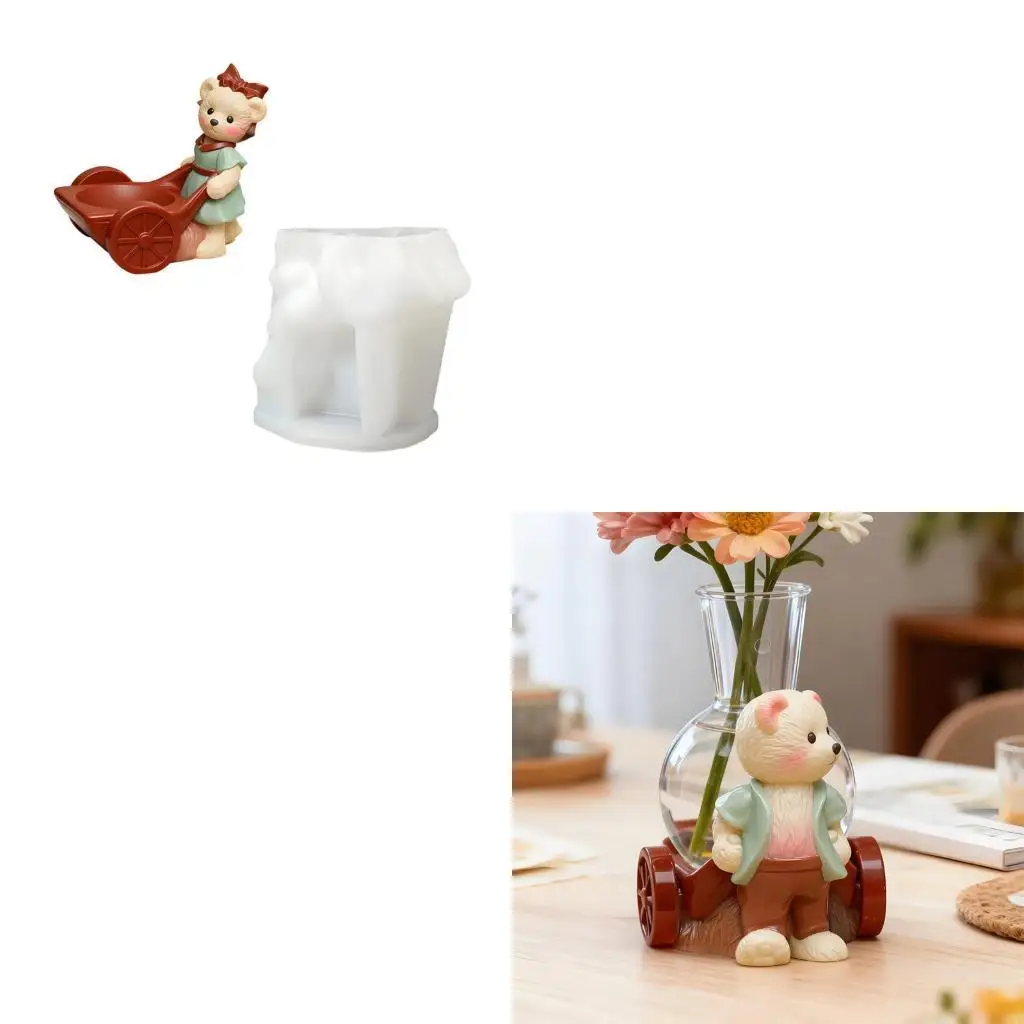 

Flexible Bear Mold for Easy DIY Projects and Home Decoration Jar Mould