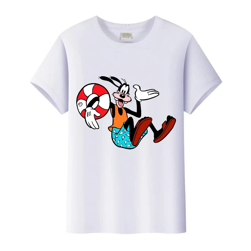 لطيف ديزني ميكي ماوس جوفي جوف الجرافيك تيز امرأة التي شيرت الأسرة البلوزات الاطفال تي شيرت Harajuku الرجال بلوزات مستديرة العنق ملابس فضفاضة #3