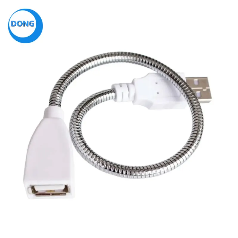 Metal USB hose USB lamp extension cable USB power cord table lamp metal hose dedicated USB lamp holder