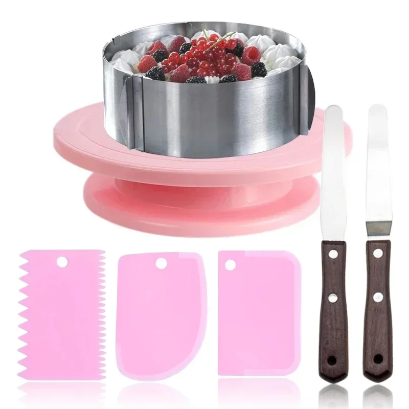 Kit de tocadiscos de pastelería, tocadiscos de pastel, accesorios de decoración de crema, herramienta para hornear pasteles, accesorios de cocina reposteria y pasteleria