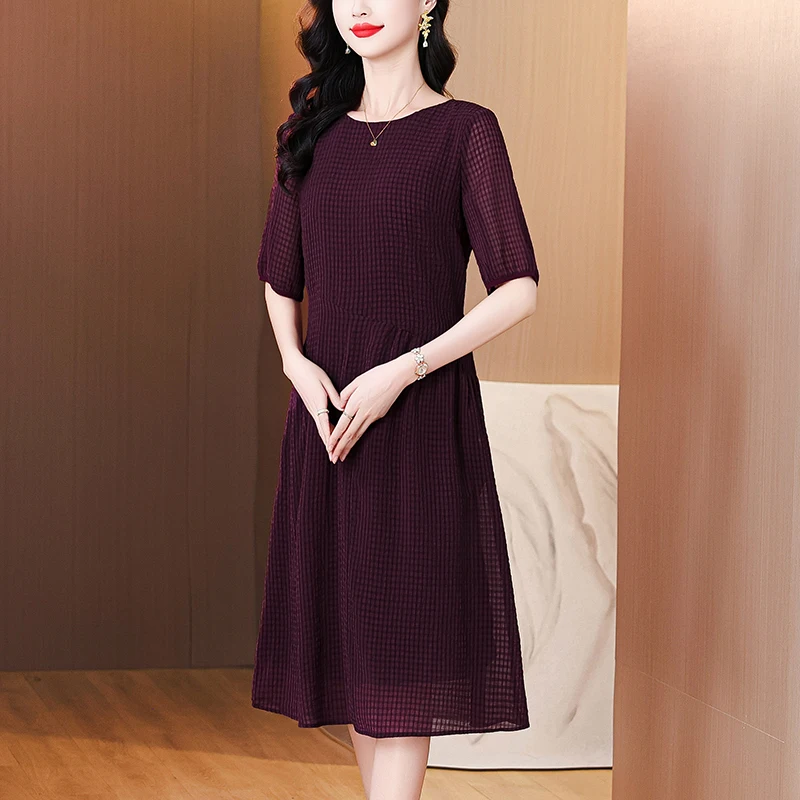 Robe mi-longue en Satin pour femmes, Vintage, luxe, moulante, bureau, imprimé, soie, ample, élégante, décontractée, soirée, été, 2025