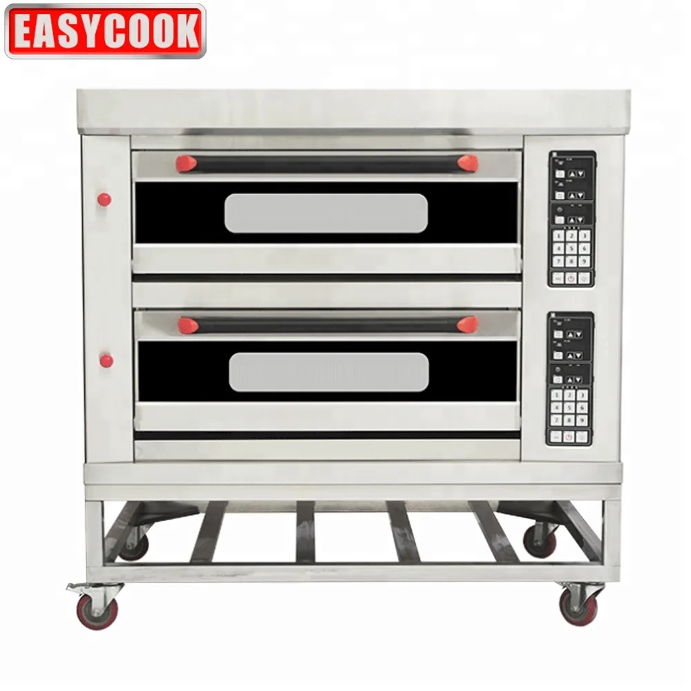 

Commercial Multifunctional 2-Layer 4-Tray Electric Ovens Bakery Equipment Made From Corn For Mini And Hotel Industries