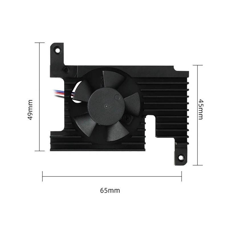 Imagem -06 - Raspberry Pi-pwm 4b Velocidade Control Fan Case Dissipador de Calor Alumínio Multifunções Ventilador Portátil Acessórios de Computador Peças