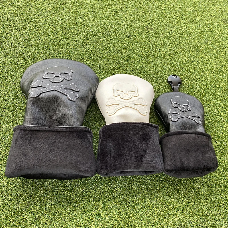 Golf club cover wood cover Golf club shaft fairway wood cover Golf club head Protective Cover Skull