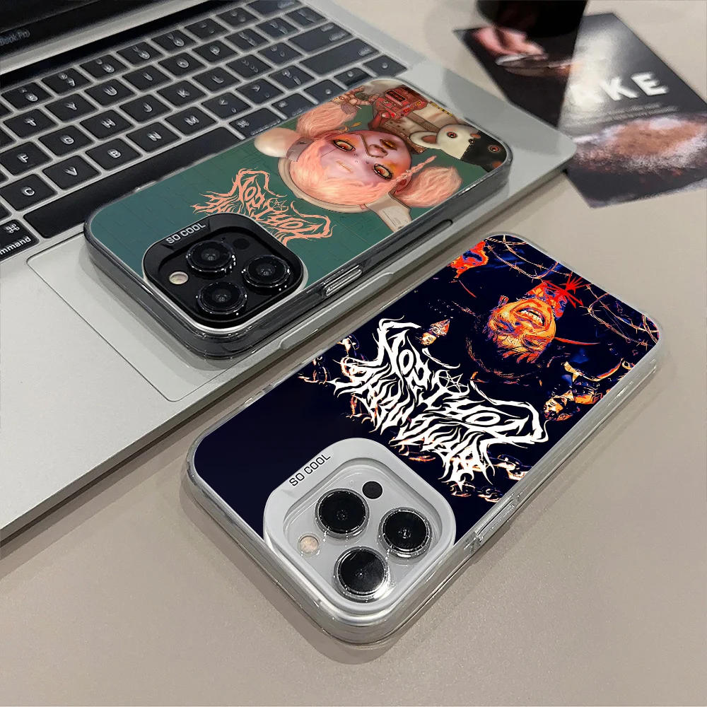 Band Bring me the H-horizon phone case for Samsung Galaxy S25 S24 A55 A54 Ultra Plus Fe Electroplated IMD Laser Color Cover