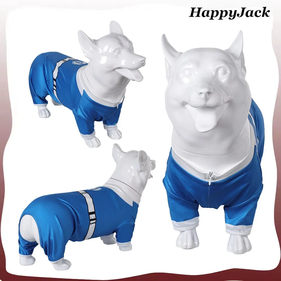 

Fantastic Pet Dog Clothes Four Invisible Woman Cosplay Susan Storm Jumpsuit Puppy Costume Halloween Carnival Party Disguise Suit