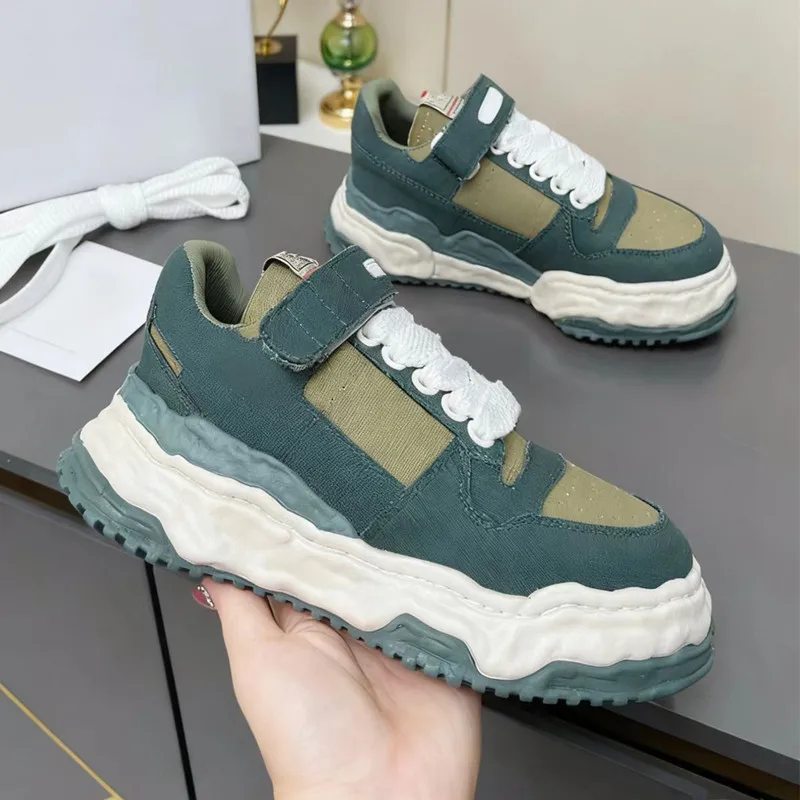 

Couple's Shell Head Dissolved Shoes Thick-Soled Sports Japanese Vintage Board Shoes Casual White Shoes