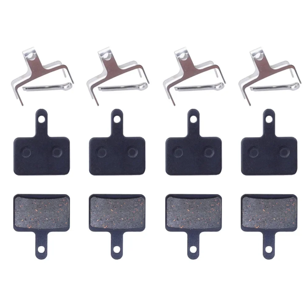 4 Pairs MTB Bicycle Resin Semimetal Brake Pads For Shimano B01S M375 M395 M446 M485 M486 M416 Deore M515 M525 Bike Brake Pad