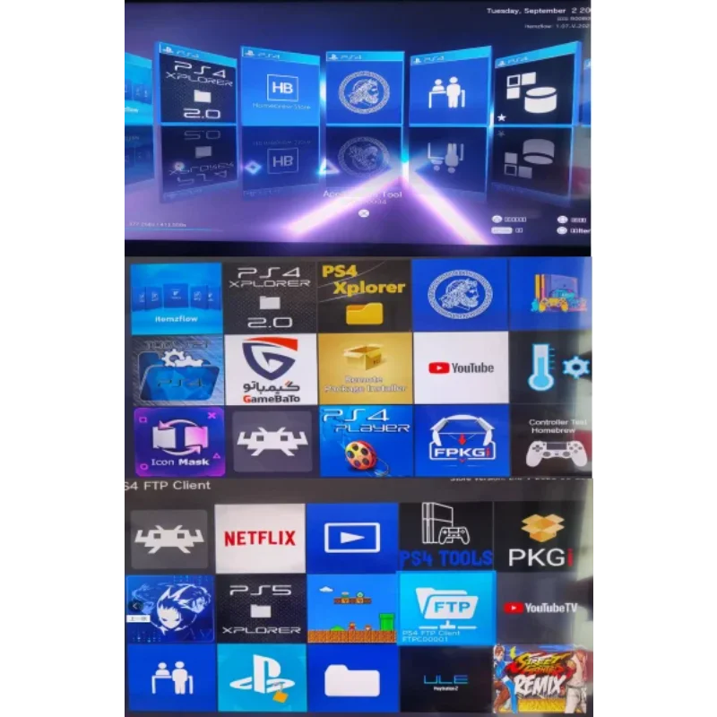 لقرص PS4 Jailbreak - قرص مضغوط متقدم قابل للتشغيل للبرامج الثابتة 9.0-12.02 مكونات الألعاب أقراص Blu Ray Toss، محركات أقراص فلاش USB