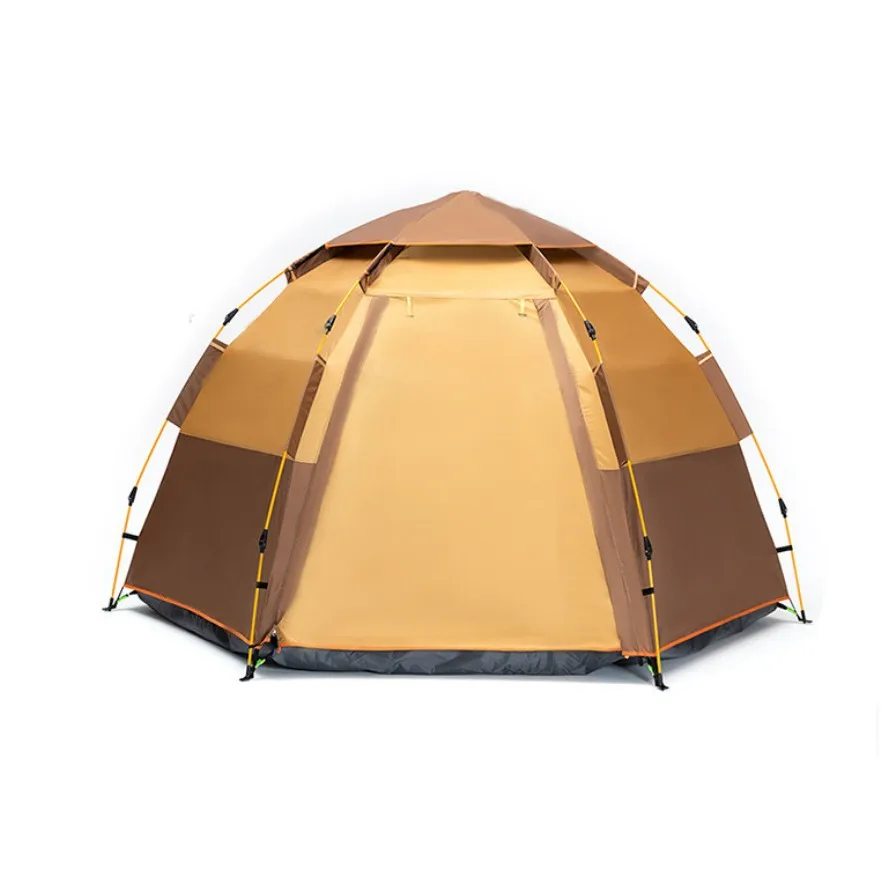 Outdoor Camping Tent One Bedroom Triple Layer Waterproof Ultralight Fully Automatic Open Three-Season Oxford Fabric Large Space