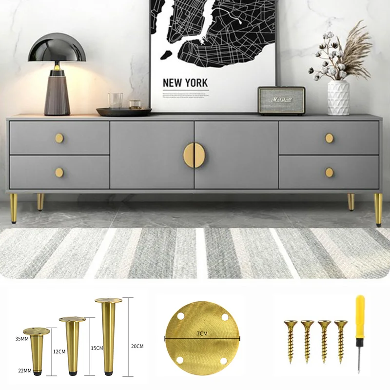 Metal Furniture Legs Sharp Cone Shape Table Sofa Bedside TV Cabinet Stand Riser Support Home Decoration Accessories