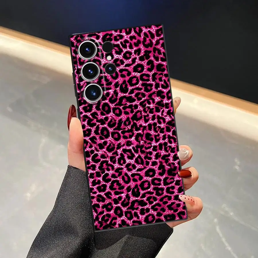Case for Samsung Galaxy S26 Ultra S20 Ultra S23 S10 S9 S24 S25 Plus Note 20 8 9 10 S21 FE Funda Phone Cover Fashion Leopard