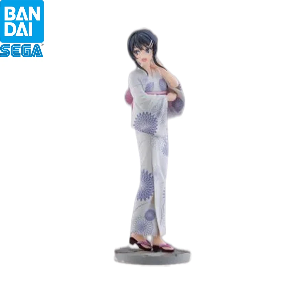 Original SEGA Luminasta Rascal Does Not Dream Sakurajima Mai Summer Yukata Standing Anime Figure Desktop Decor Collection Gift