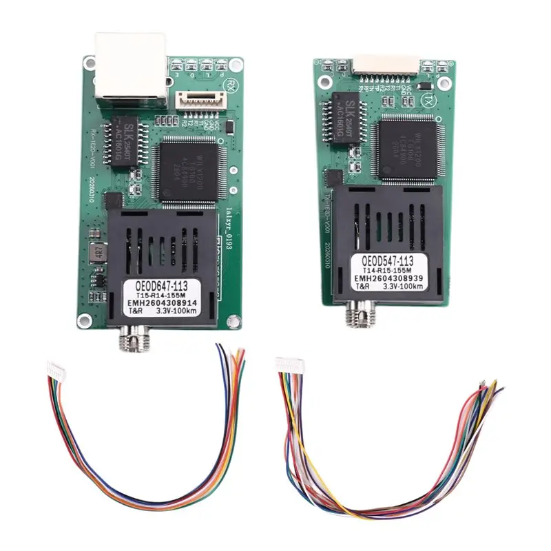 

ABGI-100KM TTL Optical Transceiver Network+2-CH TTL Optical Transceiver Module Optical Terminal Equipment DC 5.5-26V For FPV Dro