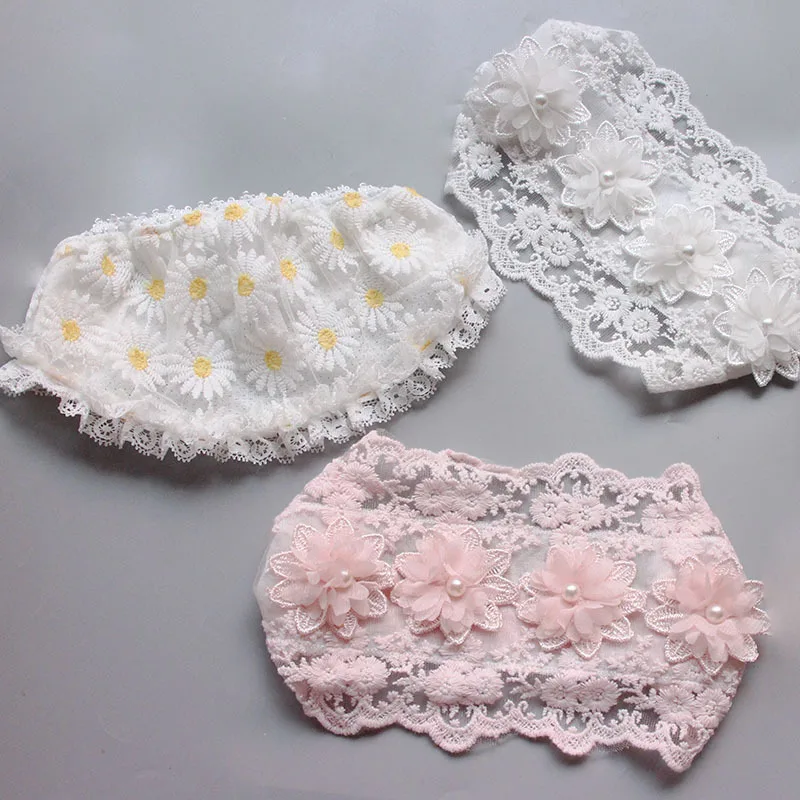 

Summer Lace Flower Hat Toddlers Newborn Baby Girls Kids Spring Soft Bonnet Photography Props