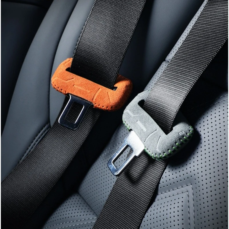 

For Tesla Model 3 Highland Y Juniper Suede Seatbelt Protector Cover Buckle Anti-Collision Sleeve Rear Seat Exclusive Interior