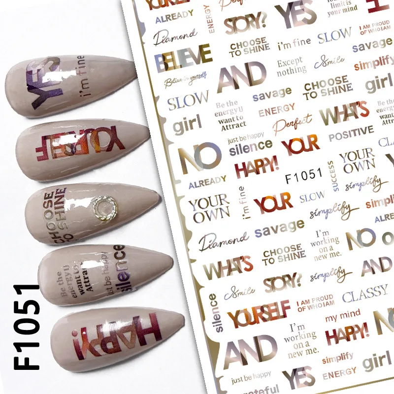 Nail Art Adesivo Sliders Adesivos, Imagem Retro, Linhas Geométricas, Letras Inglesas, Decalques Decoração para Manicure, Dicas Beleza, 3D