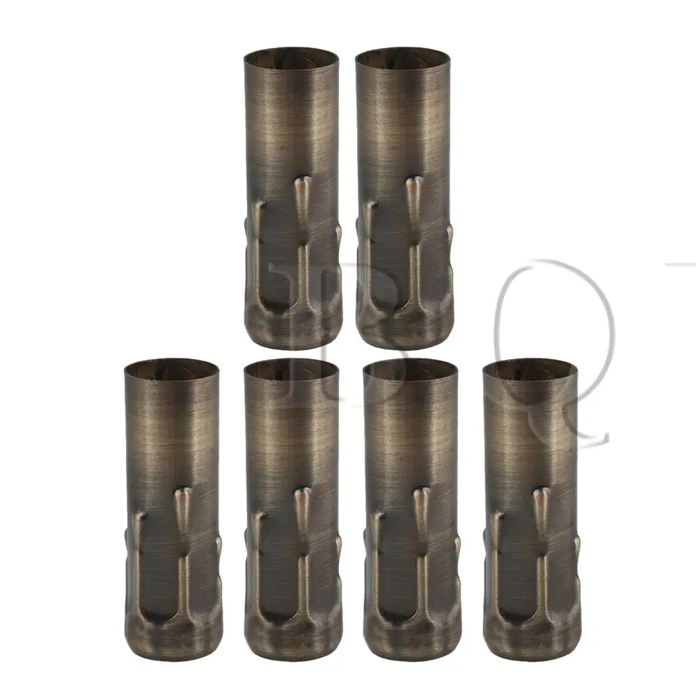 12xBQLZR Bronze Chandelier Light Covers Sleeves Base Socket 25mm Dia