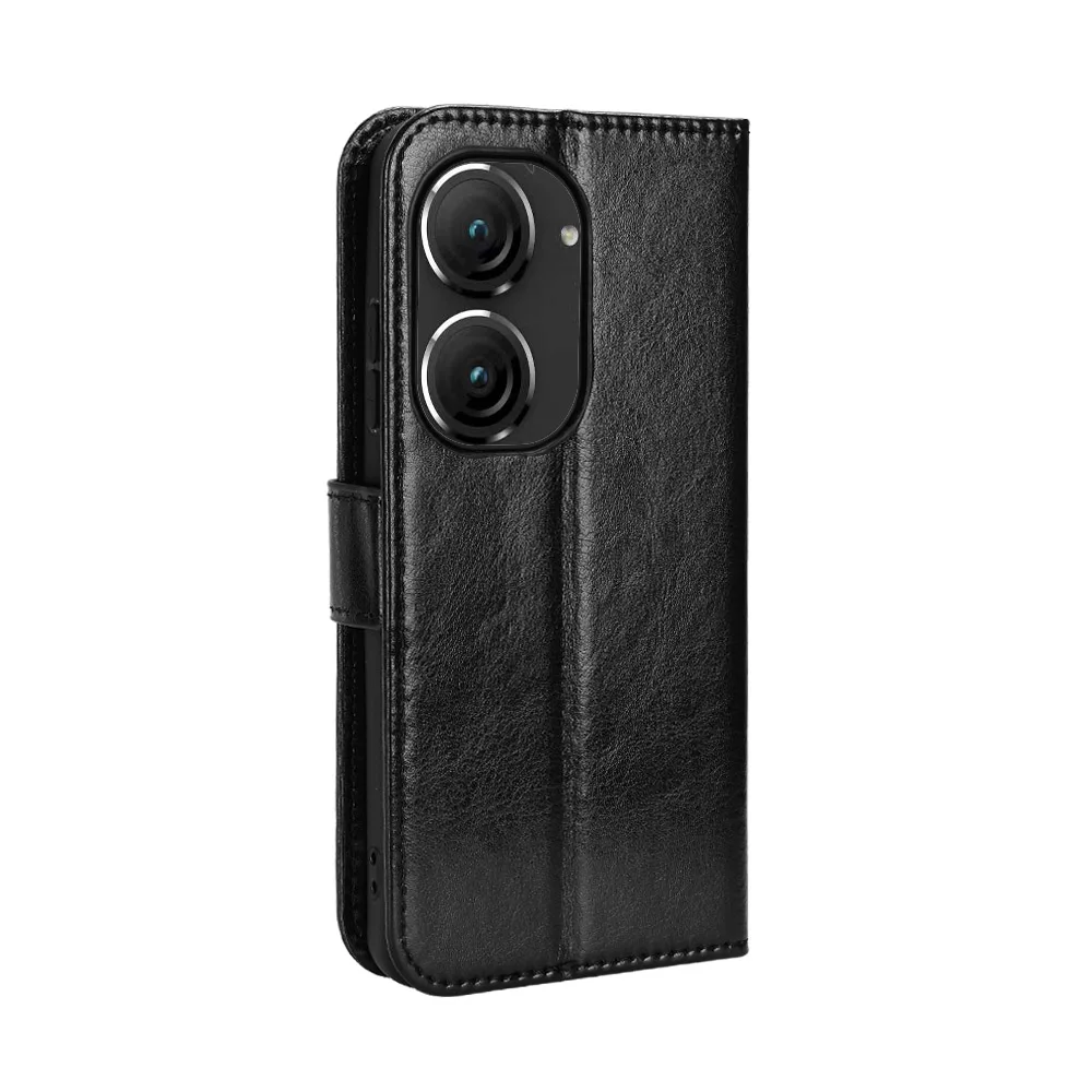 Flip Leather Magnetic Button Phone Cover Card Slot Wallet Shockproof Case Fit for Asus Zenfone 11 Ultra AI2401 ASUS_AI2401_H 10