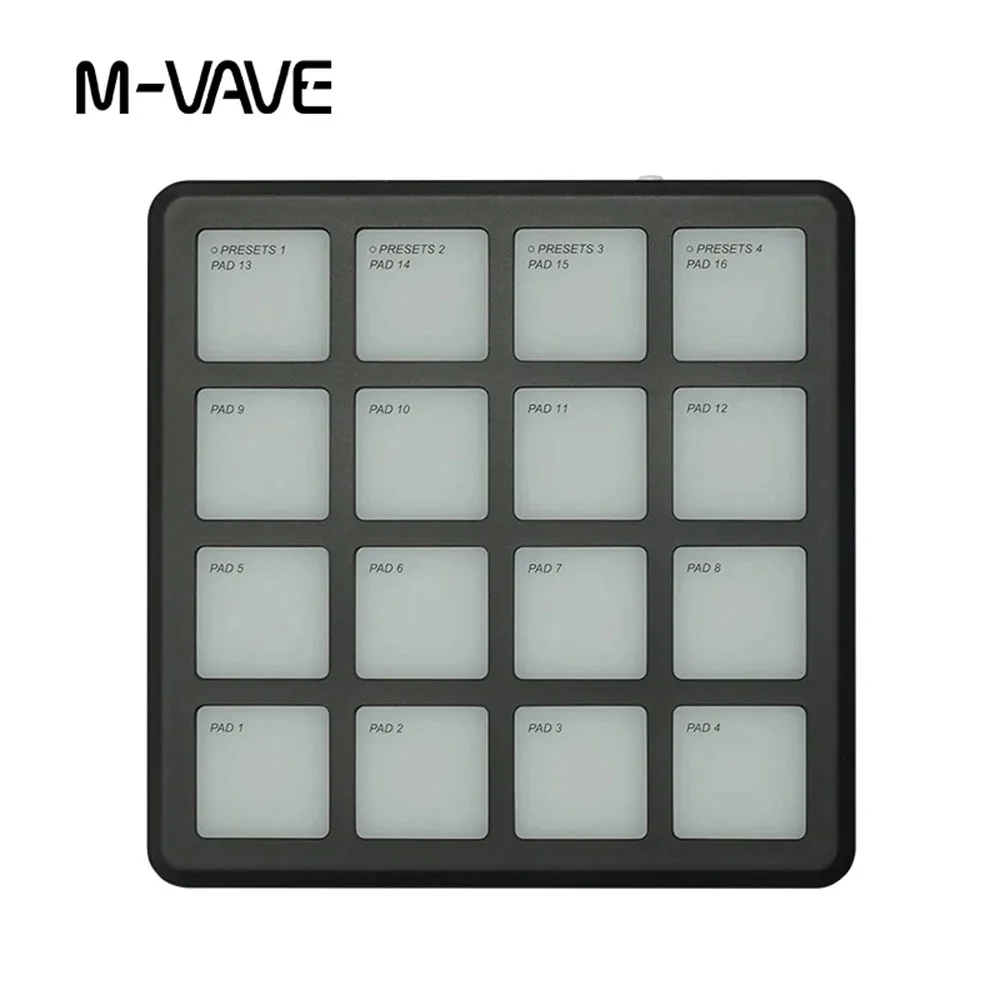 جيب M-VAVE SMC PAD، وحدة تحكم MIDI لاسلكية محمولة 16 وسادة أدوات قرع واجهة USB-C #3