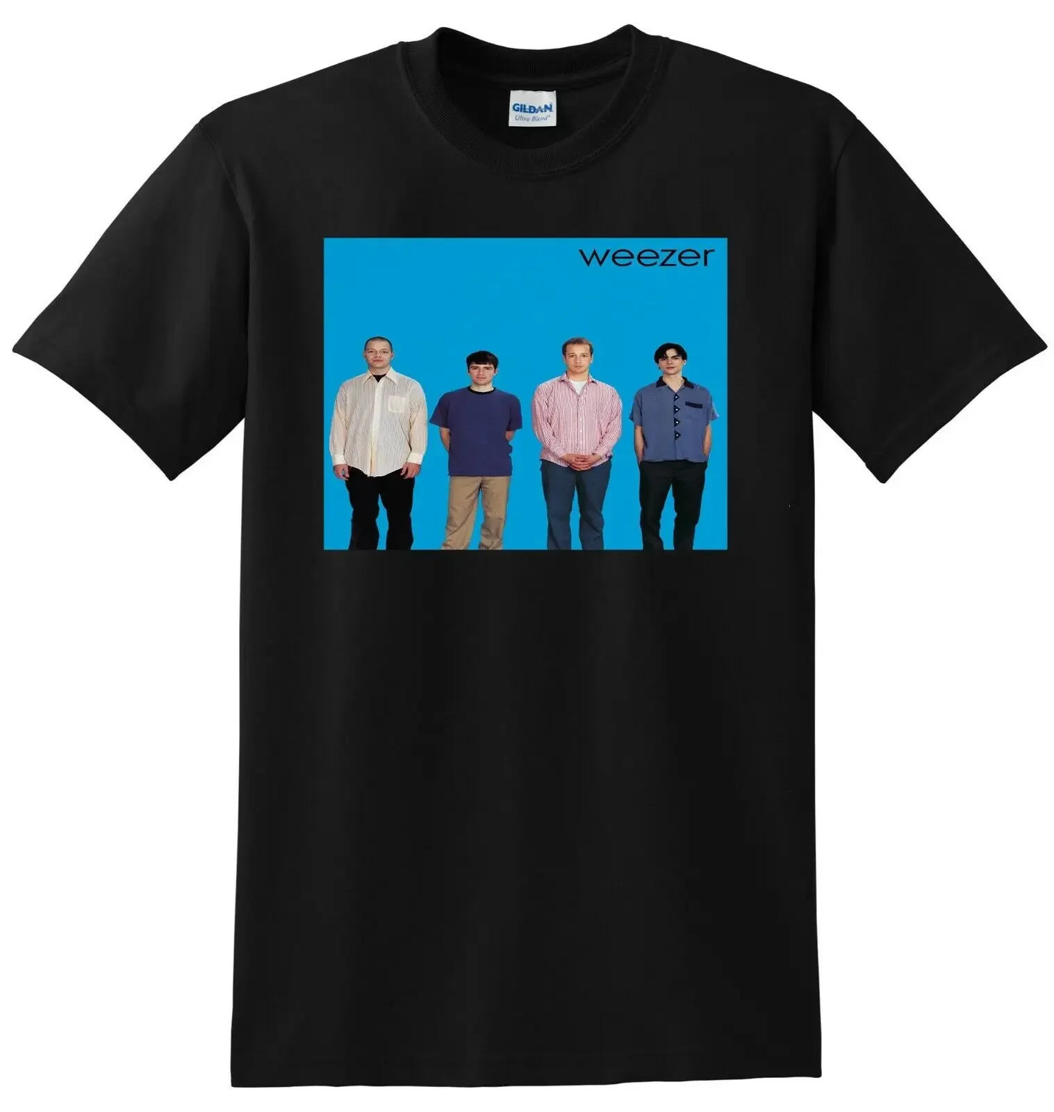 WEEZER T SHIRT the blue album vinyl cd cover SMALL MEDIUM LARGE XL