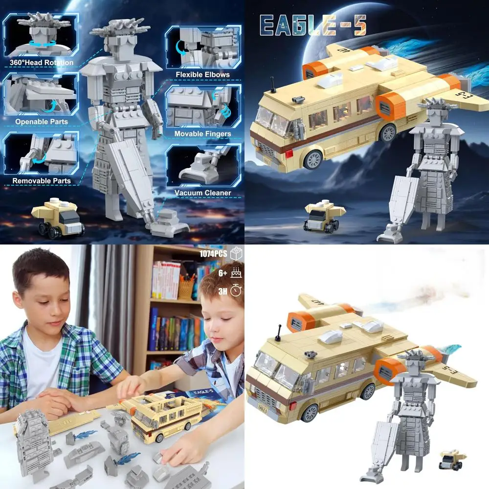 Spaceballs Eagle 5 Mega Maid Juego de construcción para todas las edades, compatible con LEGO, ideal regalo festivo (1068 piezas)