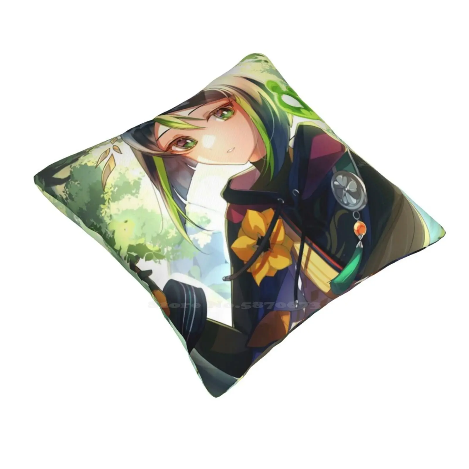 Tighnari-Latest Artwork-Genshin Pillowslip Pillowcase Genshinimpact Game Cute Husbando Kawaii Anime Tranquility Mihoyo Tighnari