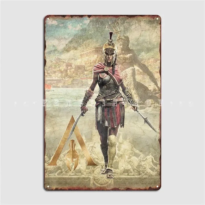 كاساندرا ملصق لوحة معدنية حانة المرآب الطباعة سينما غرفة المعيشة المرآب الديكور تين تسجيل الملصقات