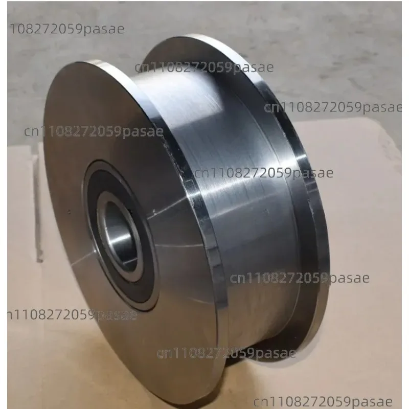 Machined Track Wheels, H-Beam Pulley Wheels, Double-Sided Track , Forged 45# Steel Keyway Pulley Wheels, Heavy-Duty