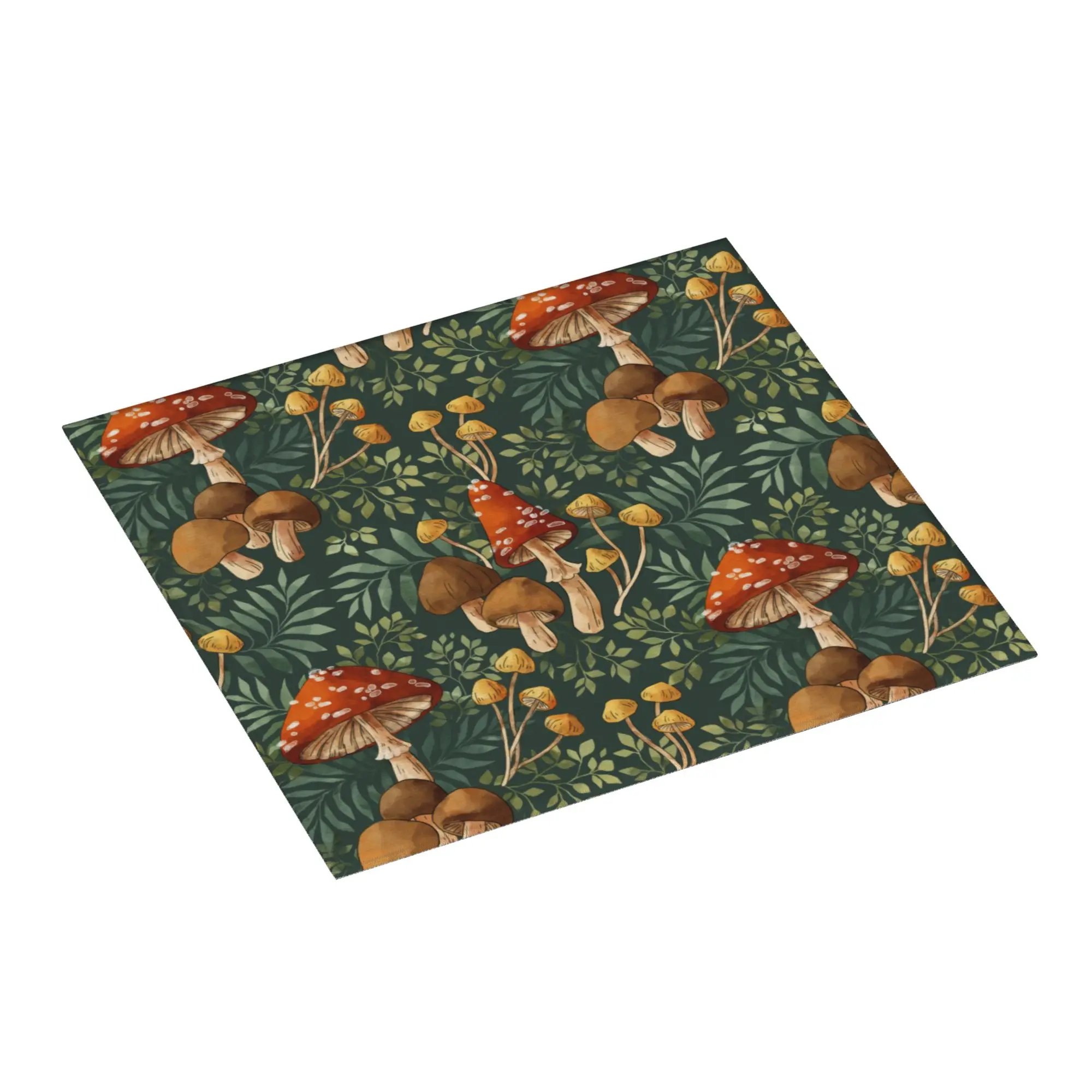 Drying Mat For Kitchen Psychedelic Woodland Mushroom Spray Water Absorbent Waterproof On Slip Kitchen Counter Protector Mat