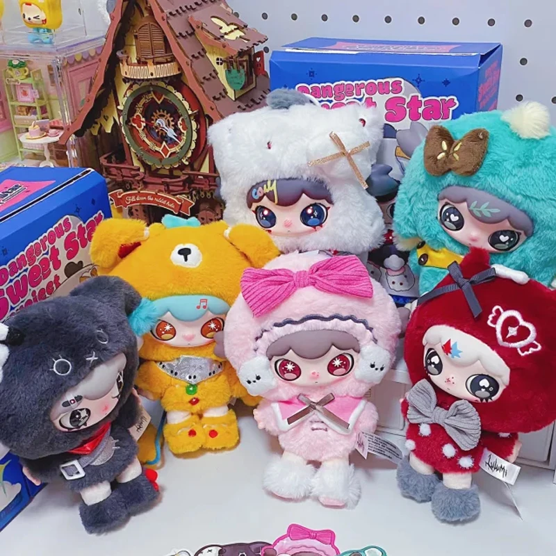 

new Official Genuine Lulumi Dangerous Sweet Star Plan Series Plush Doll Blind Box Collection Pendant Trendy Play Ornament Gift