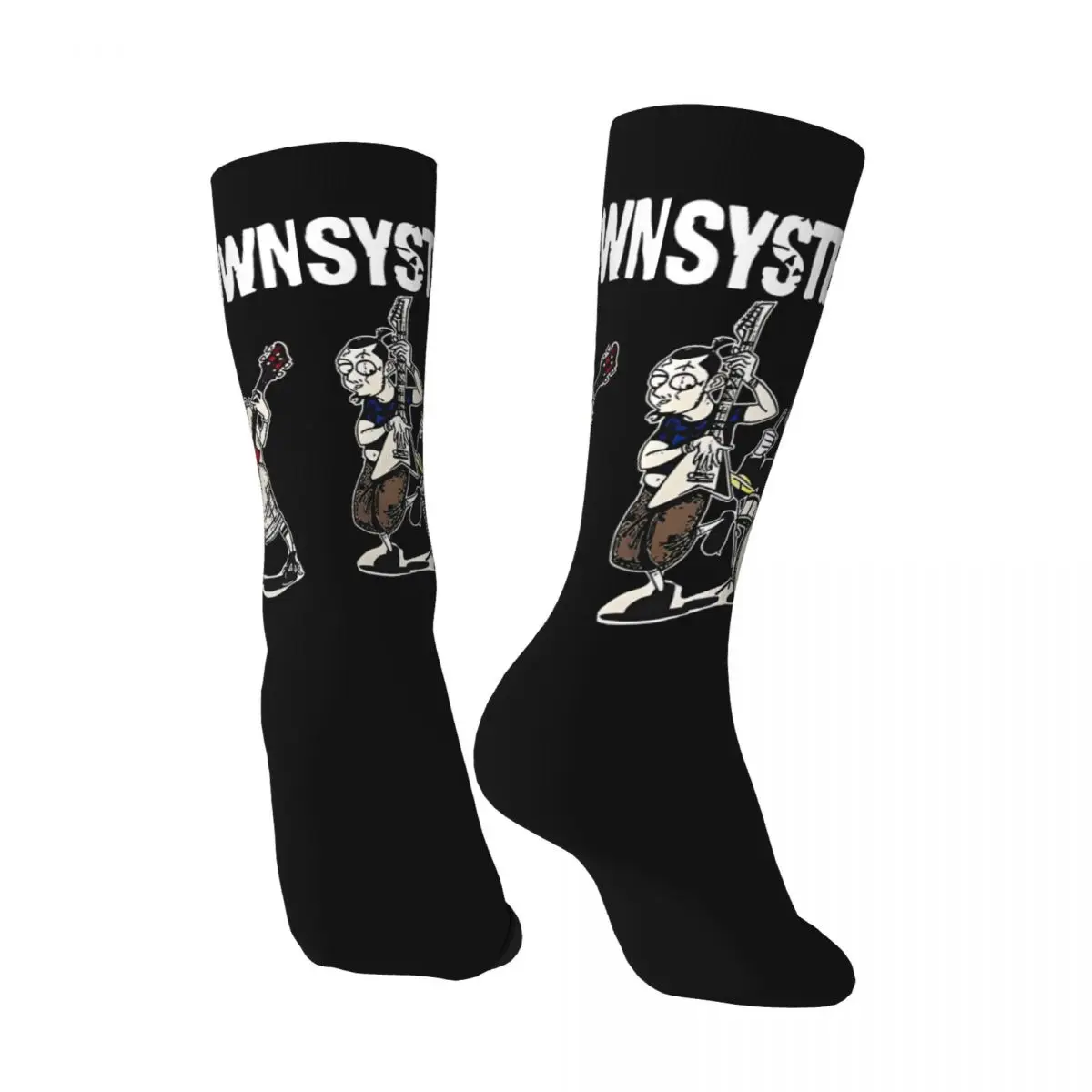 Hip Hop Retro System Of A Down Art Crazy Men's compression Socks Unisex System Of A Down Harajuku Seamless Printed Funny Novelty