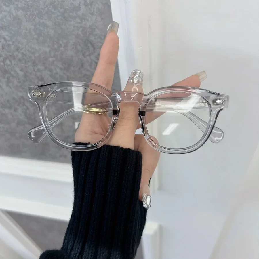Elegant Transparent Lens Plain Eyeglasses Frame Male Female Brand Casual Round Glasses Men Women