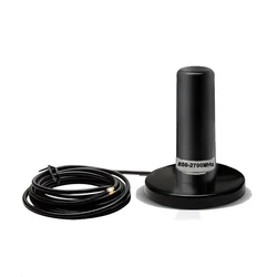 High Power GSM 2G 3G 4G Car Outdoor Waterproof Gain 35dbi Large Magnetic Chuck Base Station Antenna N-J SMA-J RG58 3m Cable