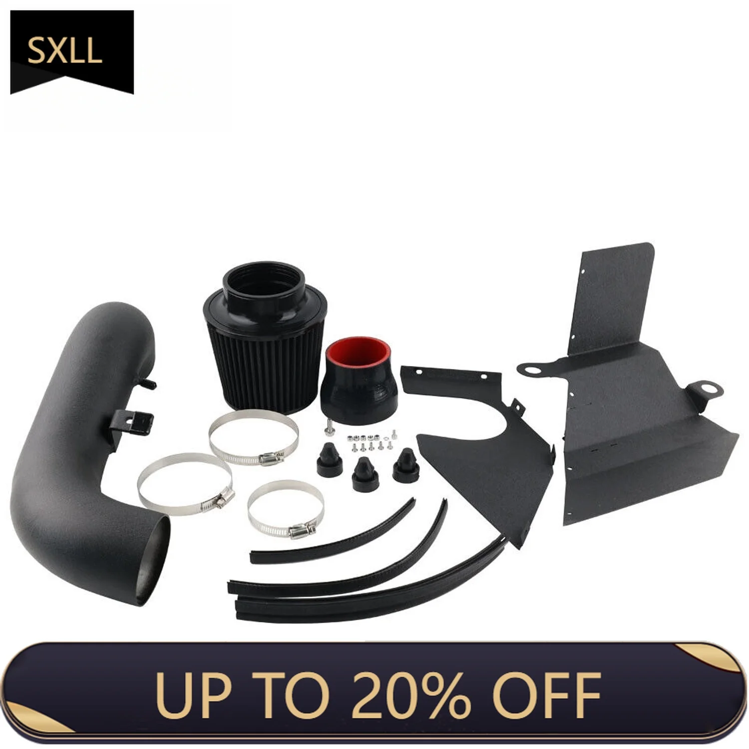 

SXLL GTi R 1.8T 2.0T 2015-2020 AF-1079A-BK for Cold Air Intake + Filter + Heat Shield Kit